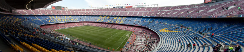Panorama des Camp Nou