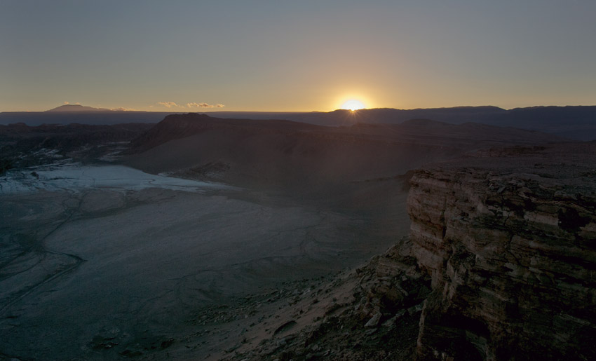 Sonnenuntergang Valle de la Luna / Valle de la Muerte