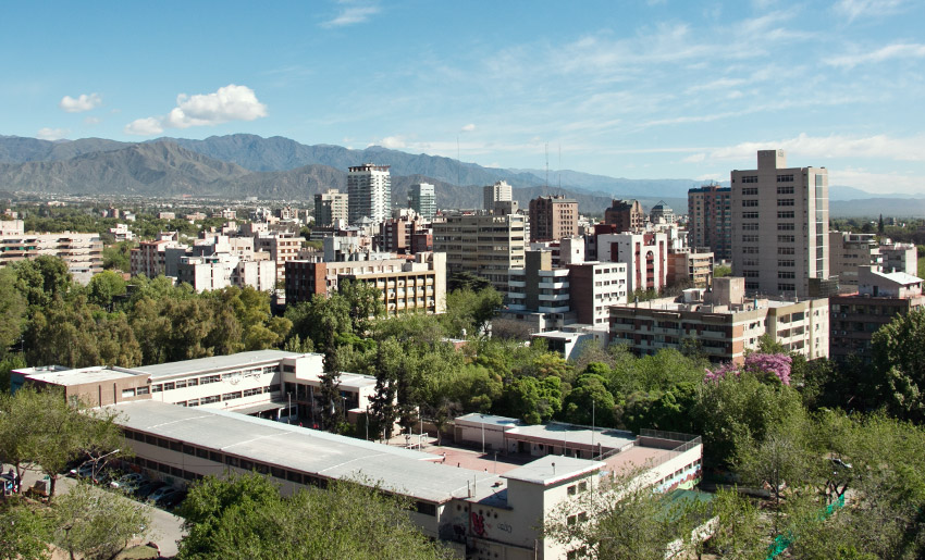 Blick vom Rathaus in Mendoza