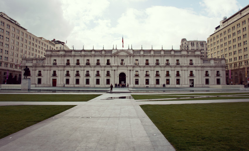 Der Präsidentenpalast in Santiago