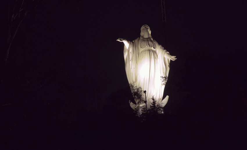Cerro San Cristóbal: Statue der Jungfrau Maria