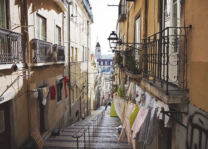 In den Straßen von Lissabon