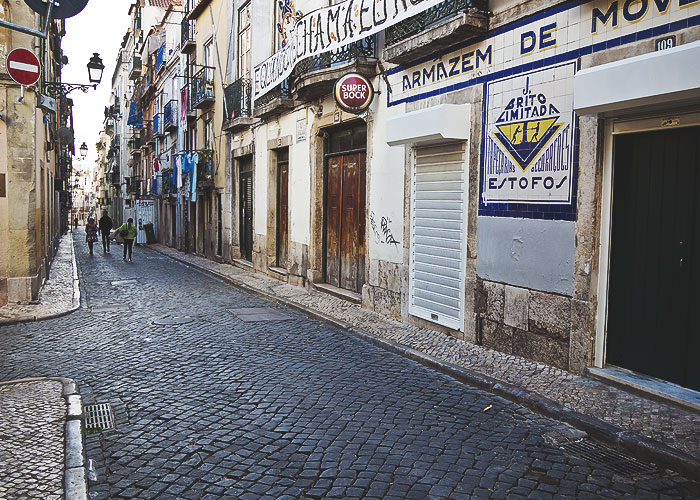 In den Straßen von Lissabon