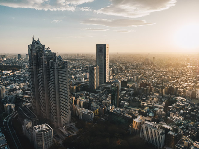 Blick vom Government Building in Tokio