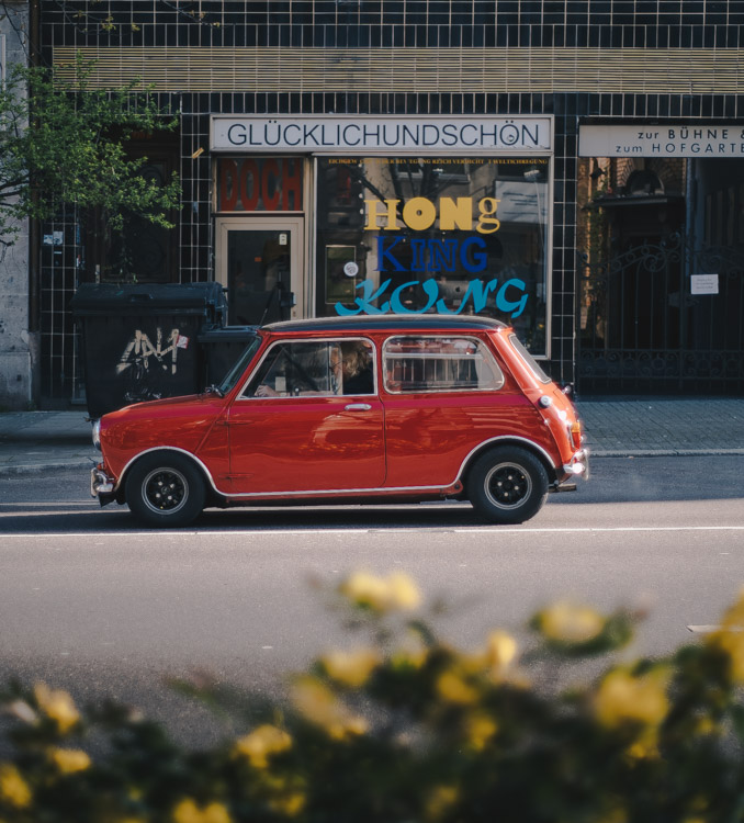 Ein alter Mini in Stuttgart