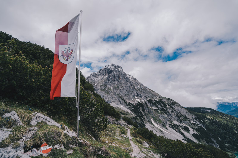 Blick von der Coburger Hütte in Österreich